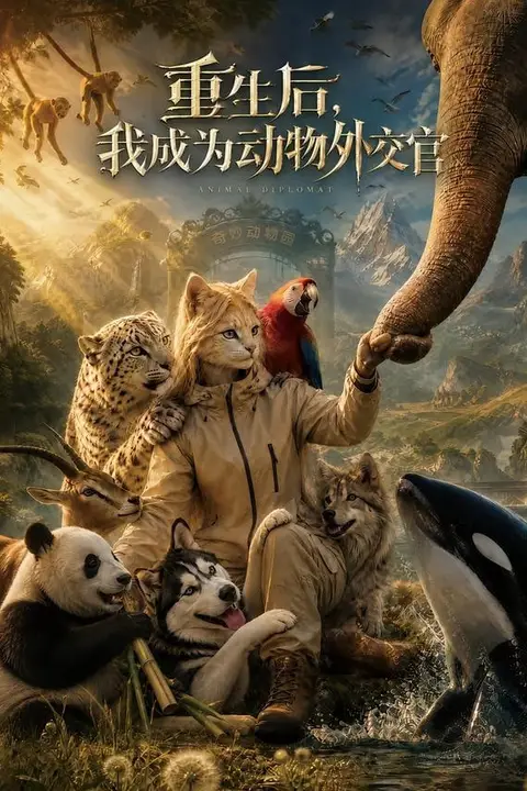 《重生后,我成为动物外交官》封面