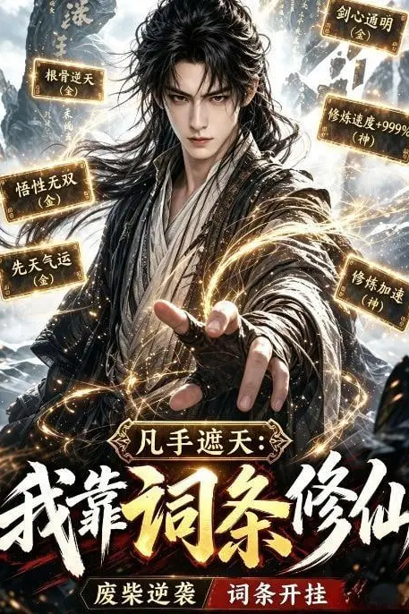 《凡手遮天:我靠词条修仙》封面