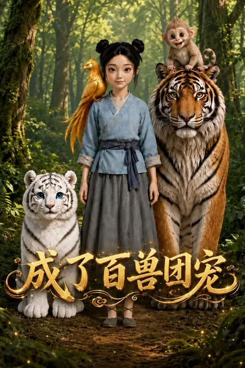 《成了百兽团宠》封面