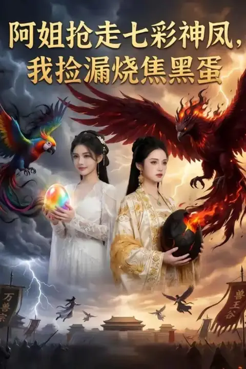 《阿姐抢走七彩神凤,我捡漏烧焦黑蛋》封面