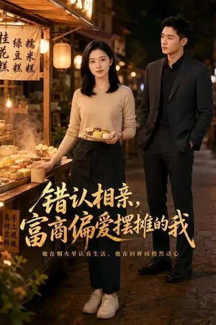 《错认相亲,富商偏爱摆摊的我》封面