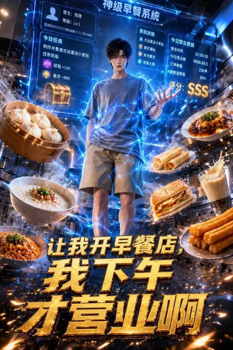 《让我开早餐店，我下午才营业啊》封面
