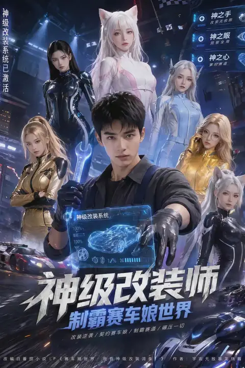 《神级改装师制霸赛车娘世界》封面
