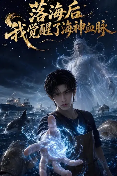 《落海后我觉醒了海神血脉》封面