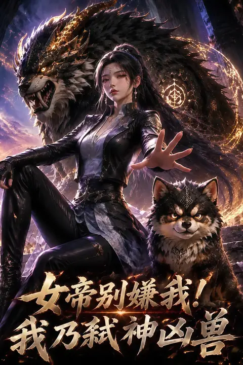 《女帝别嫌我!我乃弑神凶兽》封面