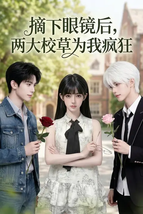 《摘下眼镜后，两大校草为我疯狂》封面