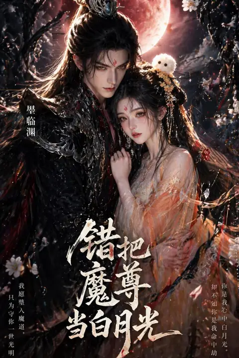 《错把魔尊当白月光》封面