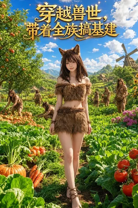 《穿越兽世，带着全族搞基建》封面
