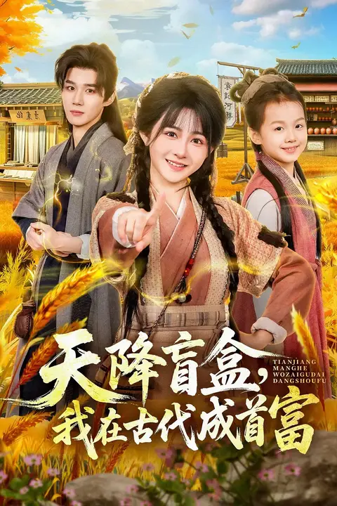 《天降盲盒，我在古代成首富》封面