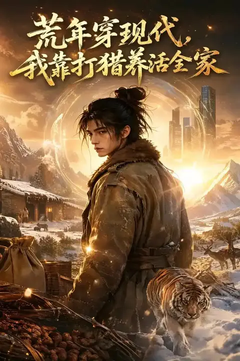 《荒年穿现代,我靠打猎养活全家》封面