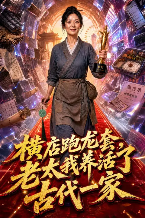 《横店跑龙套，老太我养活了古代一家》封面
