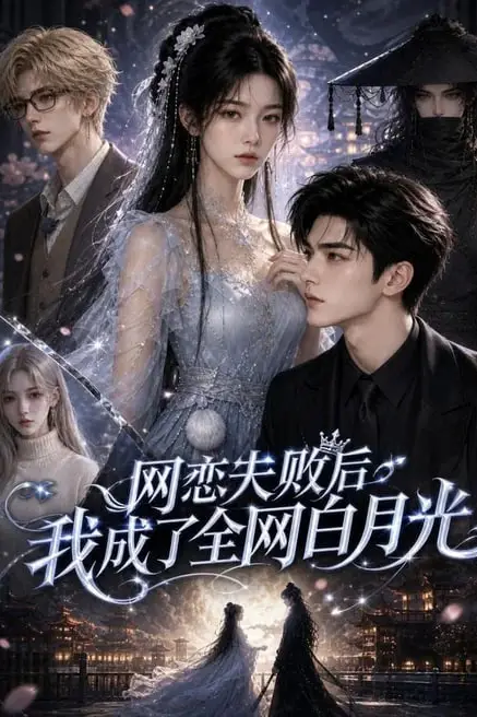 《网恋失败后我成了全网白月光》封面