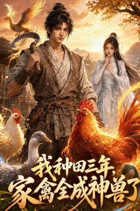 《我种田三年，家禽全成神兽了》封面