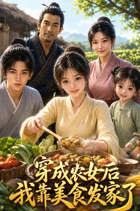 《穿成农女后我靠美食发家了》封面