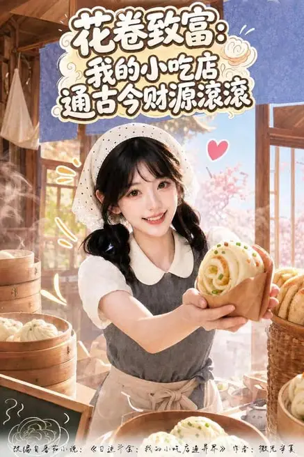 《花卷致富：我的小吃店通古今财源滚滚》封面