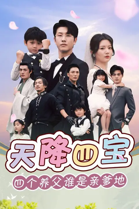 《天降四宝四个养父谁是亲爹》封面