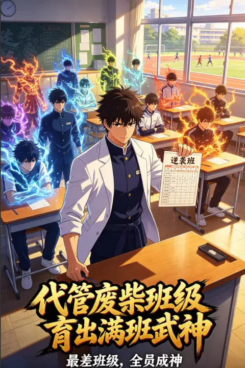 《代管废柴班级,育出满班武神》封面