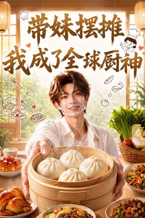《带妹摆摊，我成了全球厨神》封面