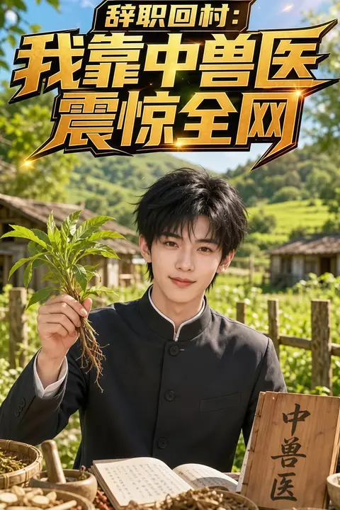 《辞职回村:我靠中兽医震惊全网》封面