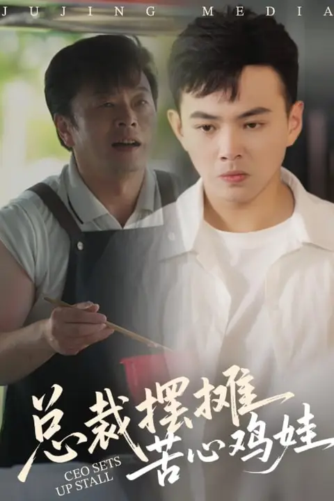 《总裁摆摊苦心鸡娃》封面