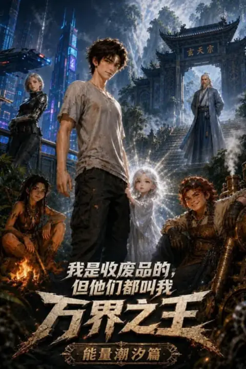 《我是收废品的，但他是万界之王》封面
