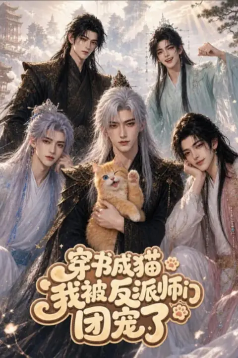 《穿书成猫,我被反派师门团宠了》封面