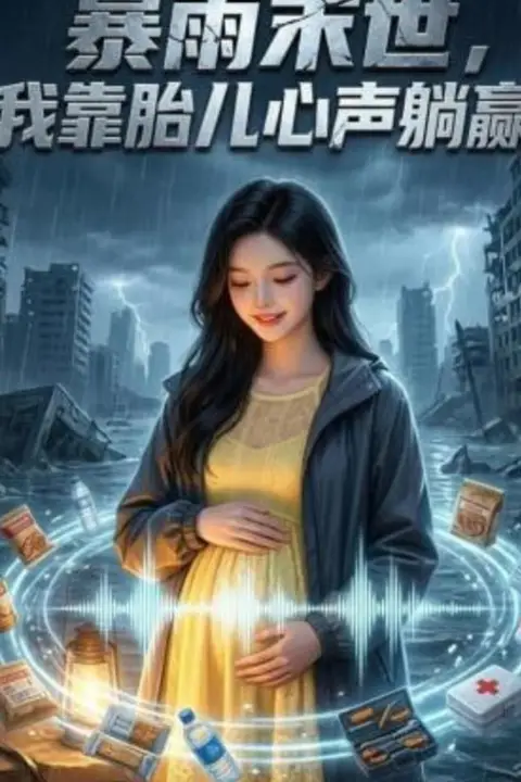 《暴雨末世，我靠胎儿心声躺赢》封面