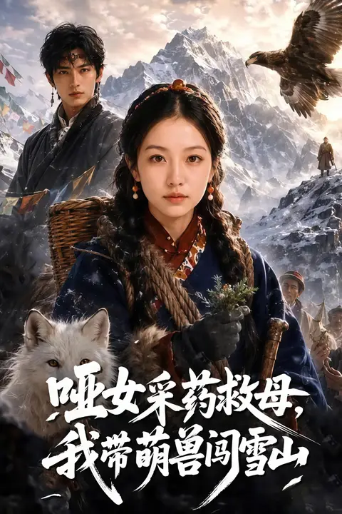 《哑女采药救母，我带萌兽闯雪山》封面