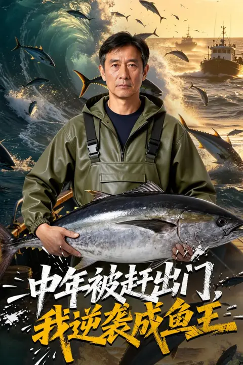 《中年被赶出门，我逆袭成鱼王》封面