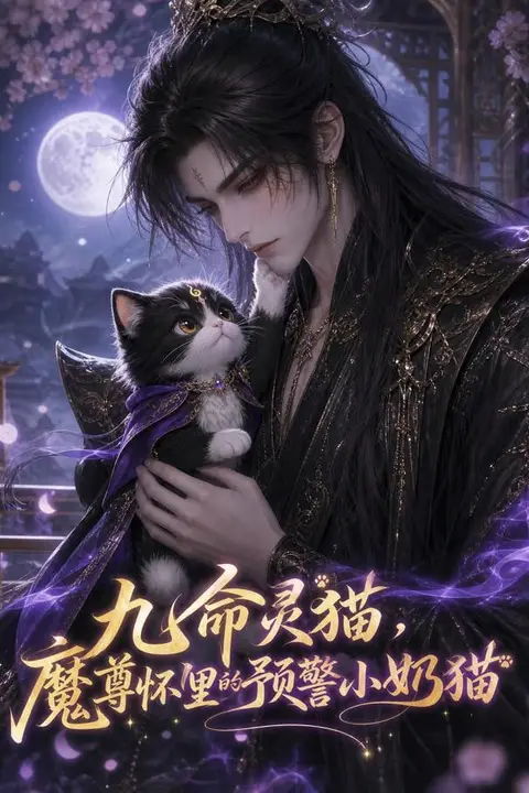 《九命灵猫，魔尊怀里的预警小奶猫》封面