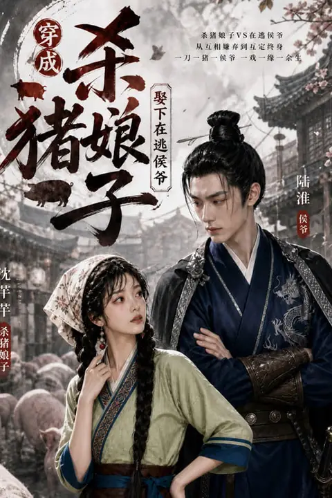《穿成杀猪娘子，救下在逃侯爷》封面