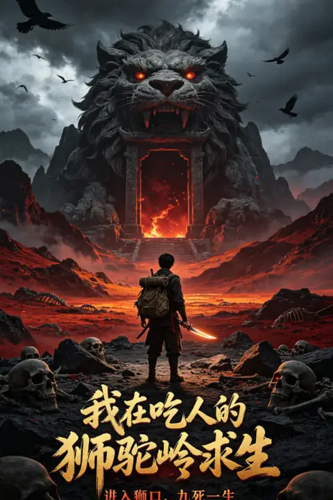 《我在吃人的狮驼岭求生》封面