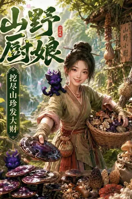 《山野厨娘,挖尽山珍发大财》封面