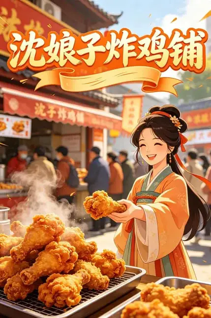 《沈娘子炸鸡铺》封面