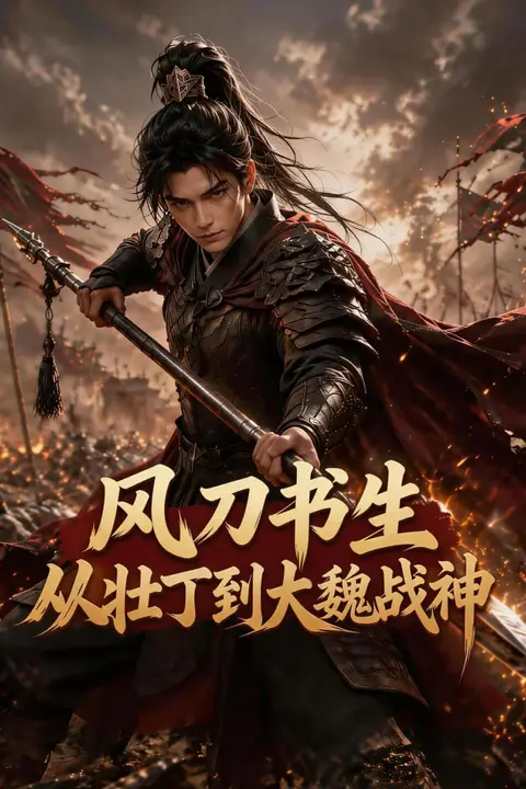 《风刀书生,从壮丁到大魏战神》封面