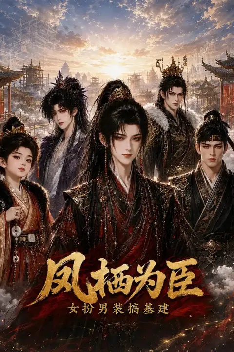 《凤栖为臣,女扮男装搞基建》封面