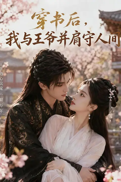 《穿书后，我与王爷并肩守人间》封面