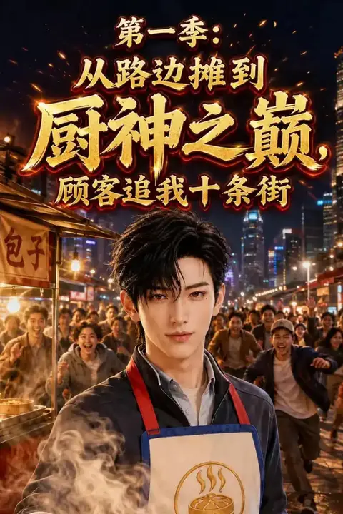 《第一季从路边摊到厨神之巅，顾客追我十条街》封面