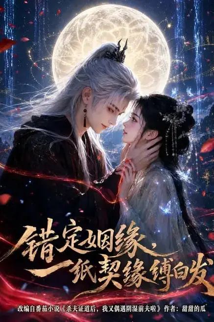 《错定姻缘，一纸契缘缚白发》封面