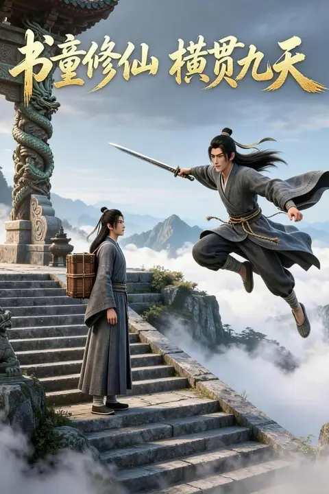 《书童修仙,横贯九天》封面