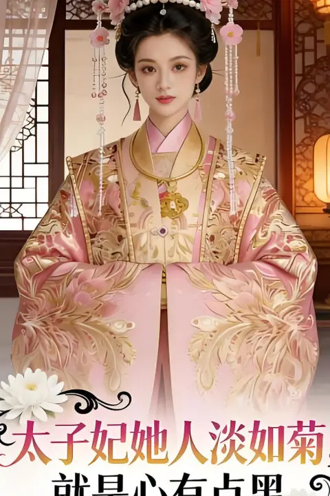 《太子妃她人淡如菊,就是心有点黑》封面