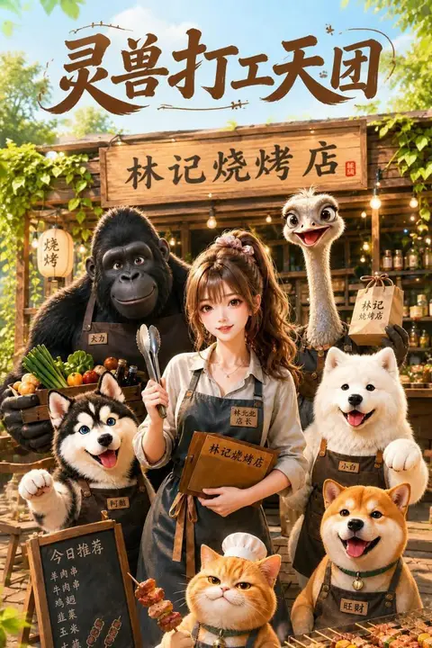 《灵兽打工天团》封面