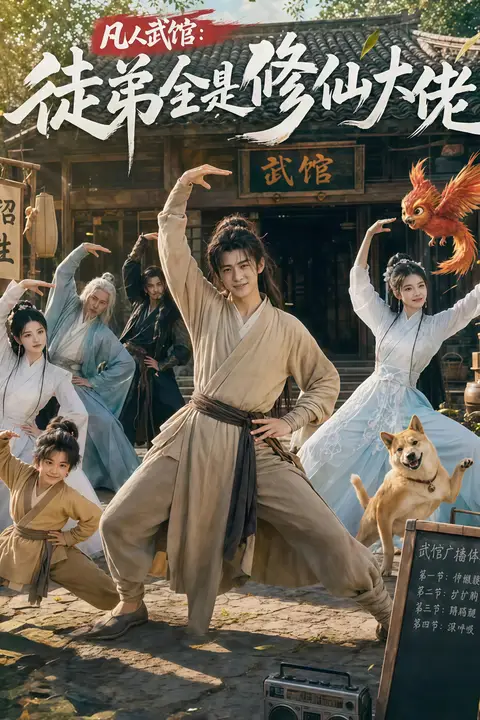 《凡人武馆：徒弟全是修仙大佬》封面