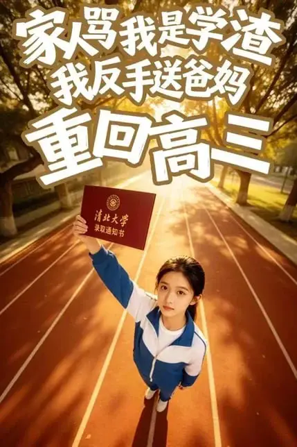 《家人骂我是学渣，我反手送爸妈重回高三》封面