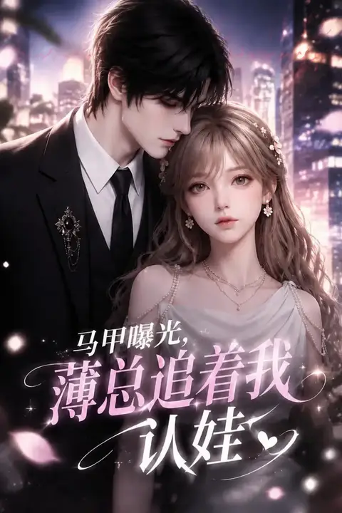 《马甲曝光，薄总追着我认娃》封面