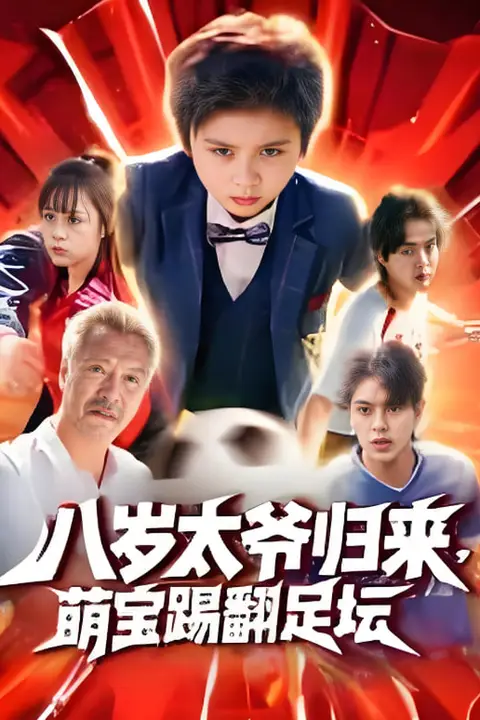 《八岁太爷归来，萌宝踢翻足坛》封面