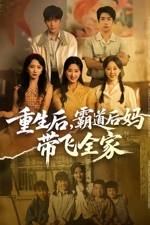 《重生后，霸道后妈带飞全家》封面