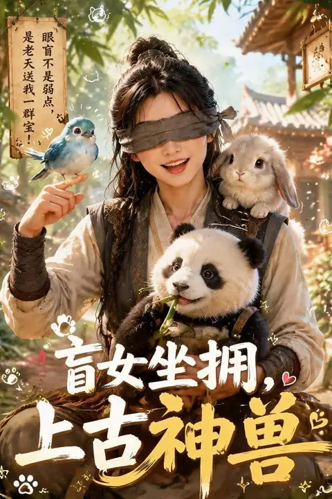 《盲女坐拥上古神兽》封面