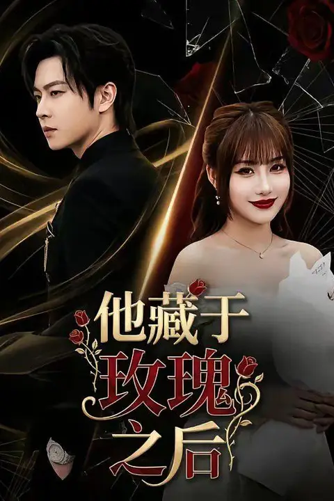《他藏于玫瑰之后》封面