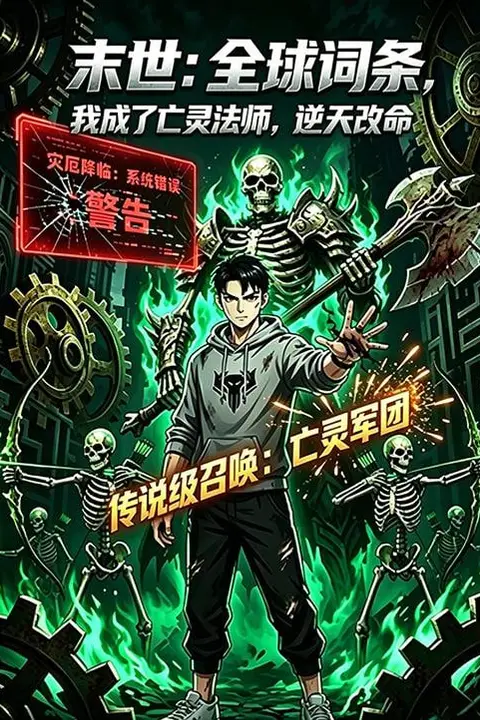 《末世:全球词条,我成了亡灵法师,逆天改命》封面